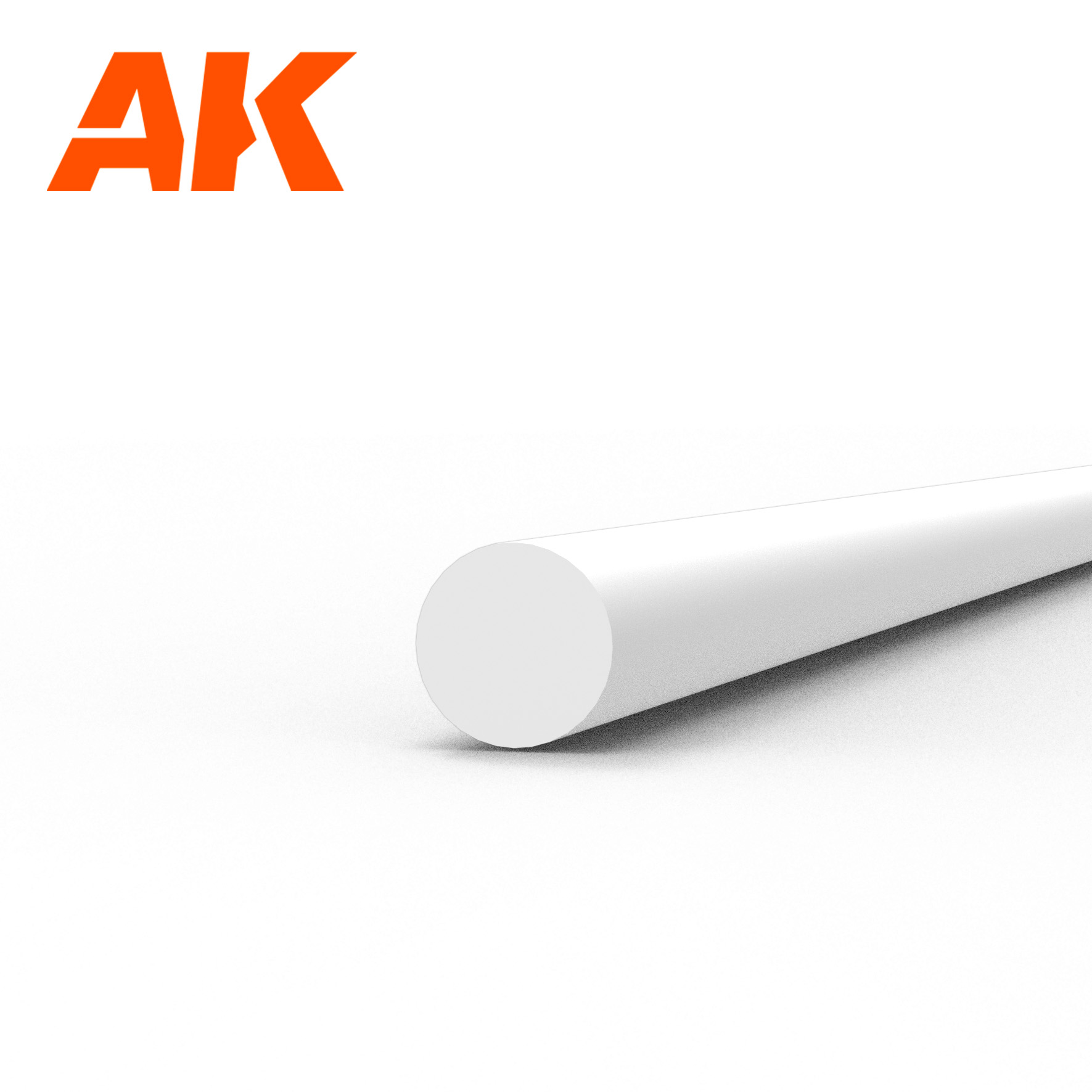 Rod 1.50 diameter x 350mm - STYRENE STRIP - AK6539