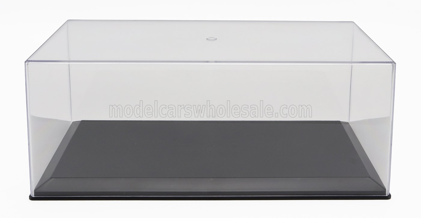 1:18 VETRINA DISPLAY BOX Base In Plastica Nera - Plastic Base Black - Lungh.length Cm 33.5 X Largh.width Cm 17.3 X Alt.height Cm 13.0 (altezza Interna Interior Height Cm 11.0), Plastic Display - 171727