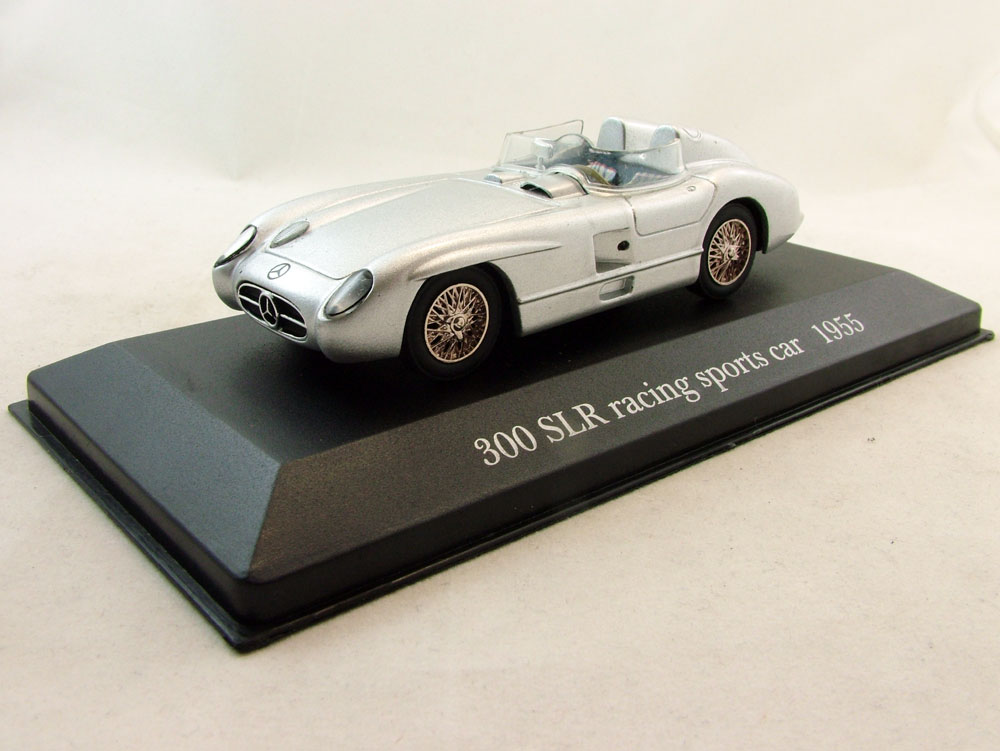 1:43 MERCEDES-BENZ 300 SLR Racing Sports Car (1955), Mercedes-Benz Offizielle Modell-Sammlung 32, silver - MB032