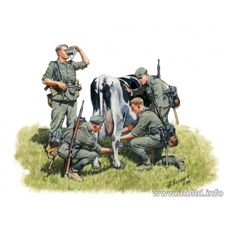 1:35 Сборная модель German infantry, Ww Ii era - MB3565