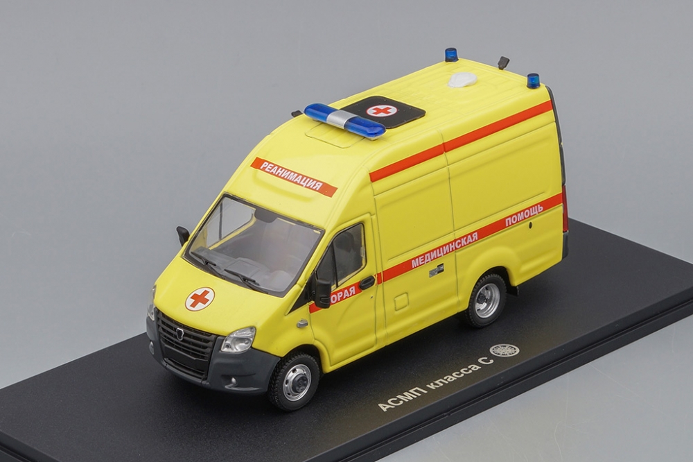 1:43 АСМП класса С* 'Ковидная', желтый - LM668