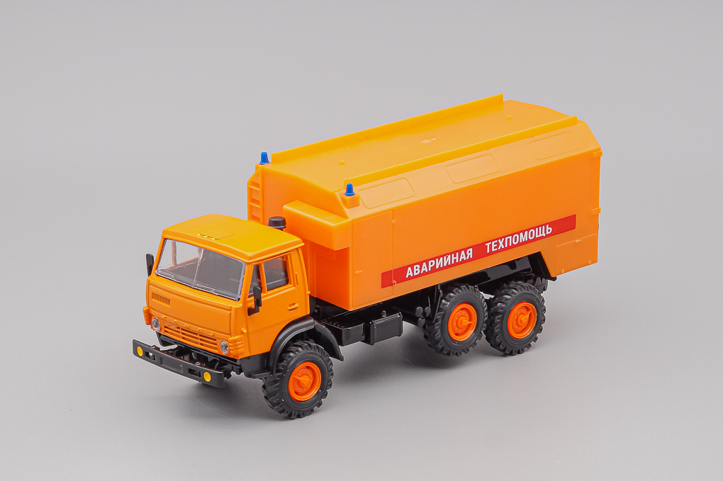 1:43 Камский 4310 КУНГ Аварийная Техпомощь, оранжевый - ELK-1059