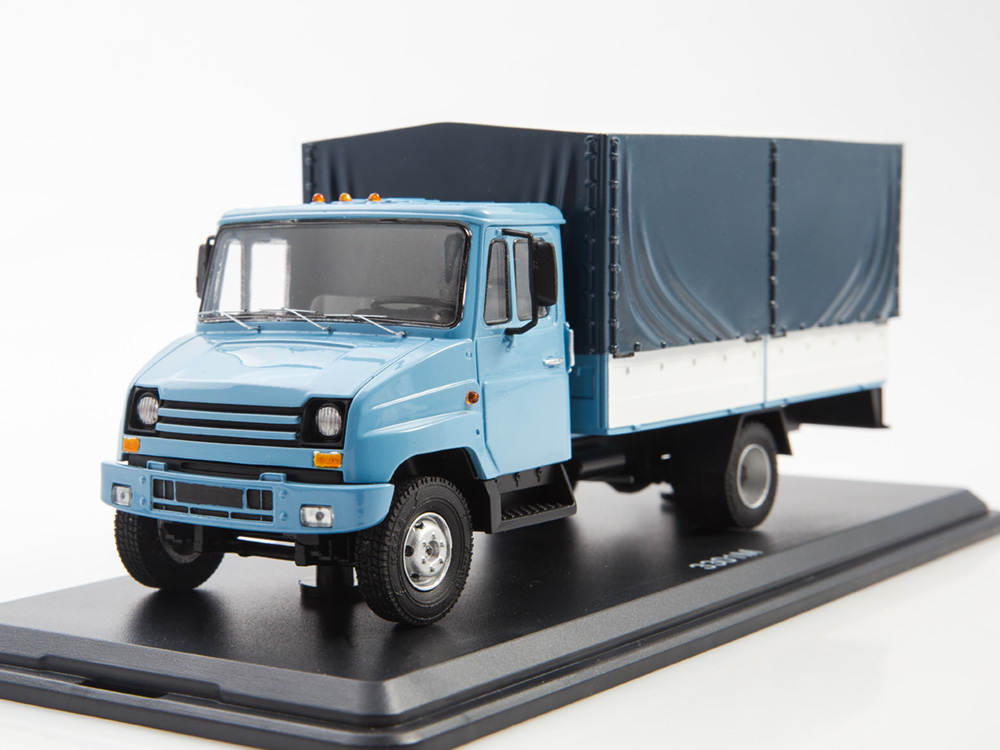 1:43 ЗИL-3301М бортовой с тентом, голубой - 0193MP