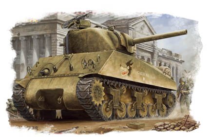 1:48 Сборная модель Танк U.S M4A3 Medium Tank - 84803