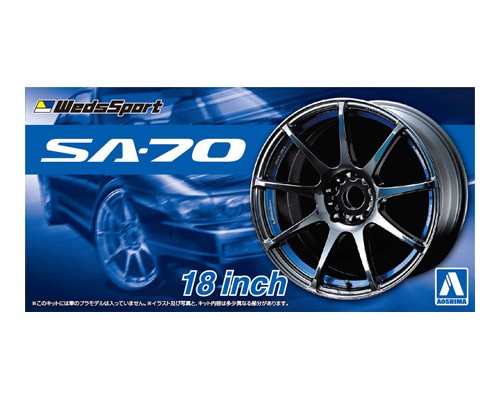1:24 Набор дисков Weds Sports SA-70 18inch - 05463