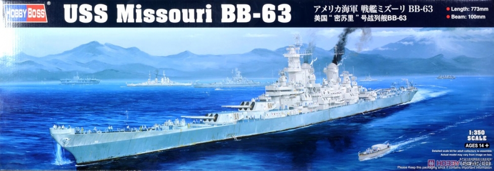 1:350 Сборная модель Линкор USS Missouri BB-63 - 86516