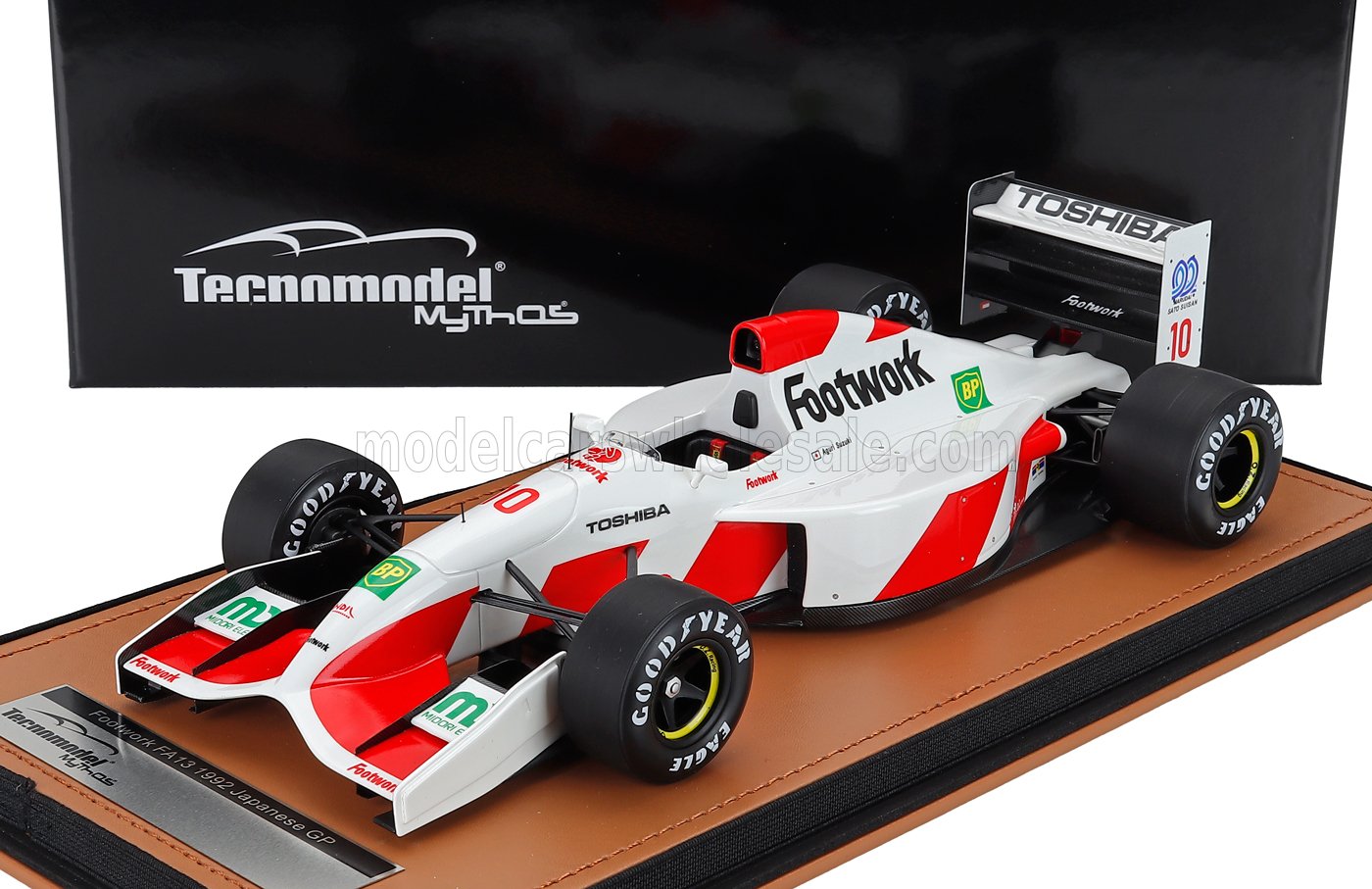 1:18 FOOTWORK F1 Fa13 Mugen Honda №10 Japan Gp (1992) Aguri Suzuki, White Red - TM18-375A
