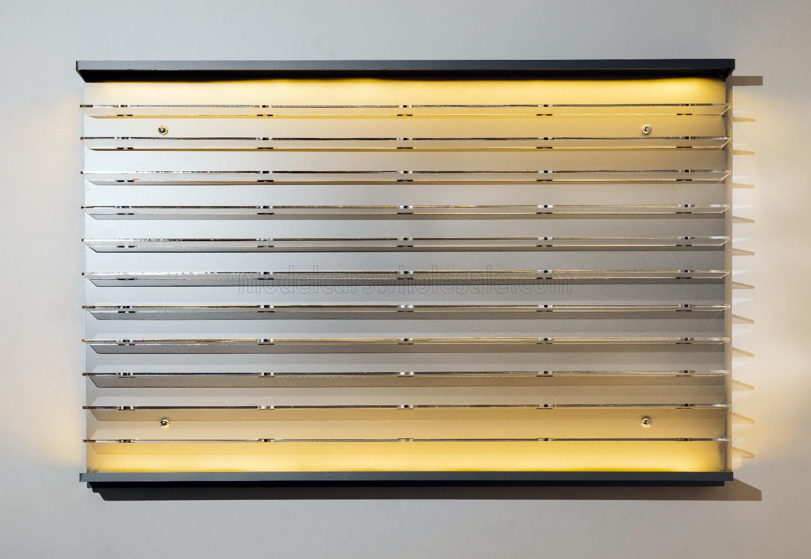 1:64 VETRINA DISPLAY BOX Espositore - For 120 Cars 1/64 Lungh.lenght Cm 89.0 X Largh.width Cm 8.0 X Alt.height Cm 61.0 (altezza Utile Tra I Ripiani Cm 4.5 Inner Height Among Shelves), Plastic Display - ATL40103