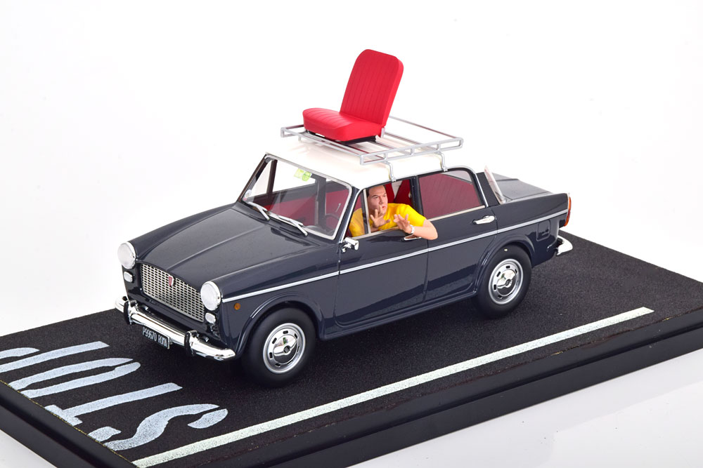 1:18 FIAT 1100D, dark grey/white - 78546