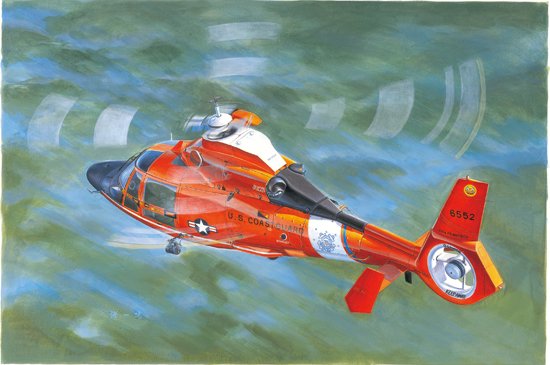 1:35 Сборная модель Вертолет US Coast Guard HH-65C Dolphin - 05107