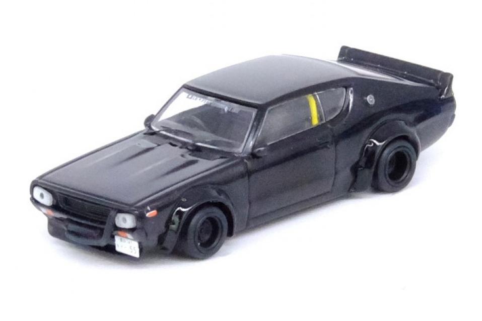 1:64 NISSAN Skyline 2000 GT-R (KPGC110) *Kenmeri*, black - IN64-KPGC110LB-BLA