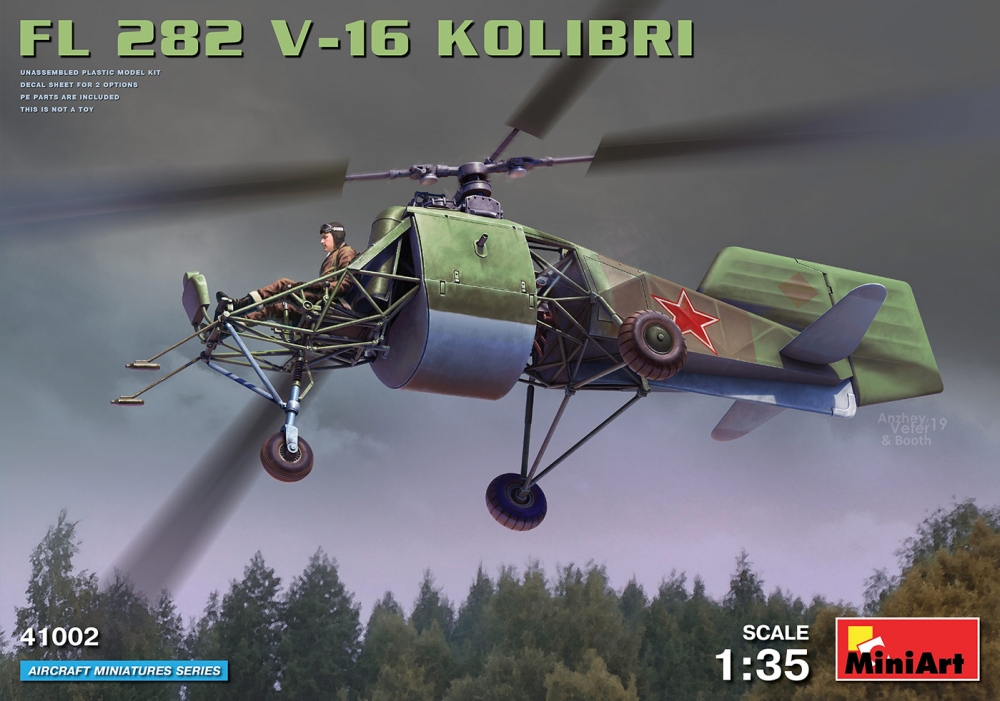 1:35 Сборная модель Вертолет Fl 282 V-16 KOLIBRI - 41002