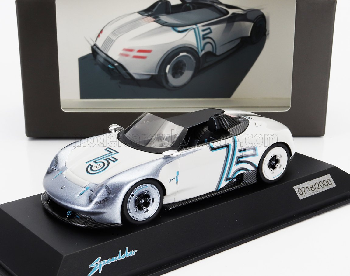 1:43 PORSCHE Vision 357 Speedster (2023) - 75th Anniversary Porsche Sports Car 1948-2023, White Grey Met - WAP0200030S0SP