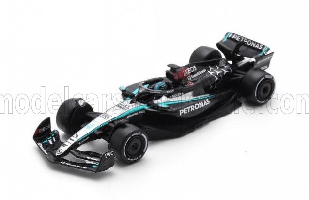 1:64 MERCEDES-BENZ GP F1  W15 Eq Performance Team Amg Petronas Motorsport №63 Season (2024) George Russell, Black Silver Green - Y365