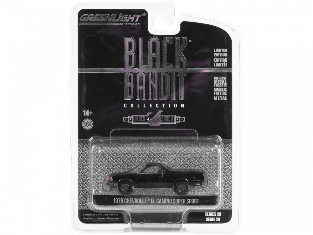 1:64 CHEVROLET El Camino Super Sport (1978), Black - 28130B