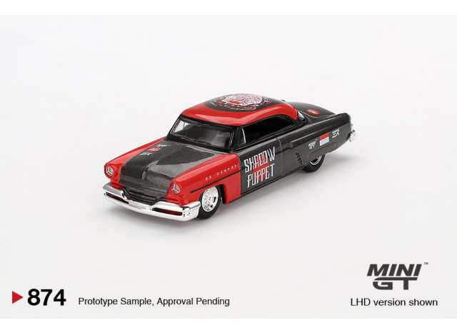 1:64 Lincoln Capri Hot Rod Shadow Puppet, black/red 1954 - MGT00874-BL
