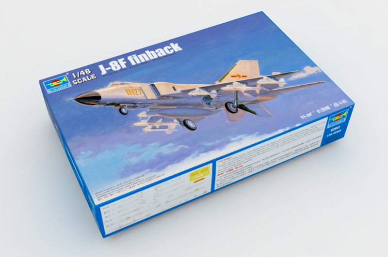 1:48 Сборная модель Китайский истребитель-перехватчик Shenyang J-8IIF Finback - 02847