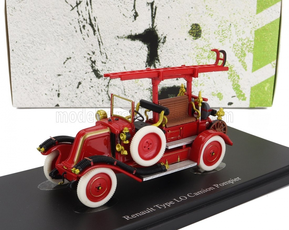 1:43 RENAULT Type Lo Fire Engine Truck France (1926), Red - ATC12019
