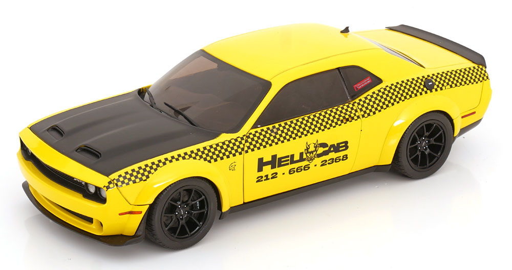 1:18 DODGE Challenger SRT New York City Hellcab (2023), yellow black - S1805716