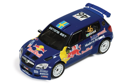 1:43 SKODA FABIA S2000 46 P. Sandell - E. Axelsson 13ht Rally Norway 2009 (1rst PWRC), blue - RAM358