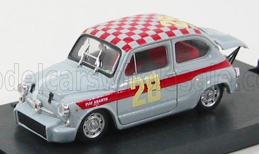 1:43 FIAT 600 ABARTH 1000 №28 4h DI MONZA (1966) STEINMETZ, GREY RED - R369B