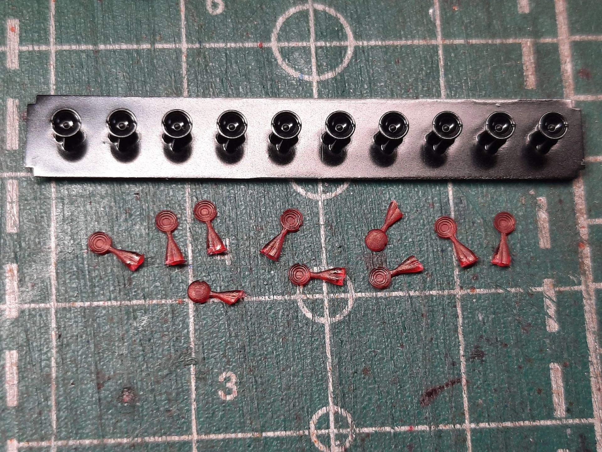 1:43 Фонарь ПФ-101 (красный) вариант 2, компл. 10шт. - CT-LT023R-1