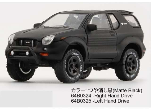 1:64 ISUZU Vehicross 1997-2001, matt black - BM64B0324rhd