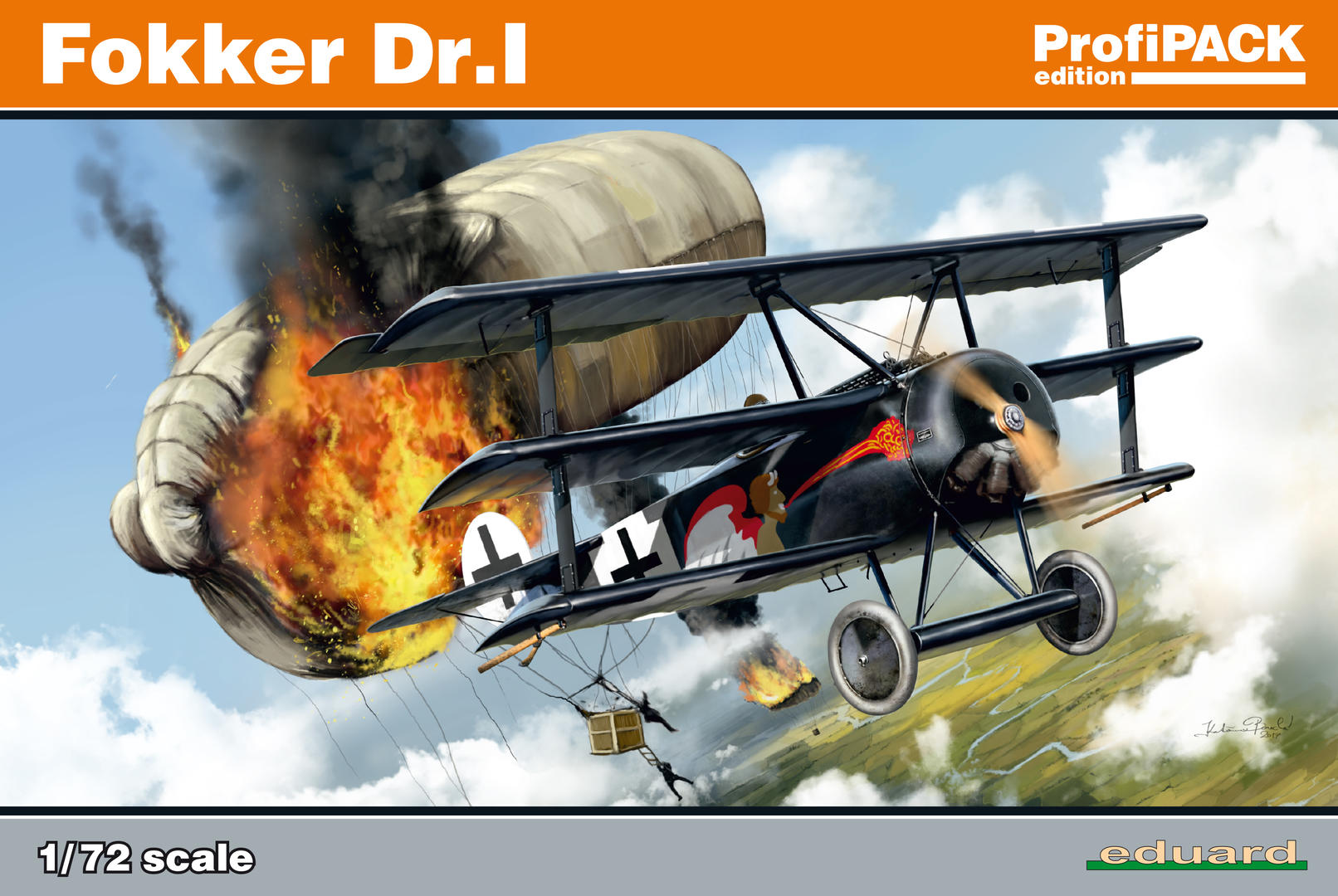1:72 Сборная модель Fokker Dr. I - 7039