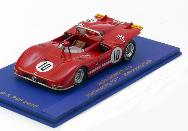 1:43 ALFA ROMEO 33.3 No 10  Nuerburgring, Stommelen/Galli (1971) - 7155