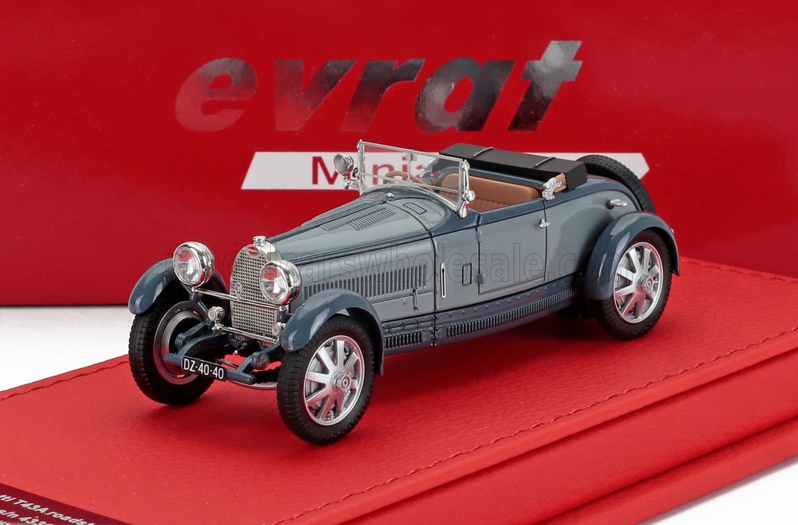 1:43 BUGATTI T43a S/n 43309 Roadster Spider Open (1928), 2 Tone Gery - EVR256