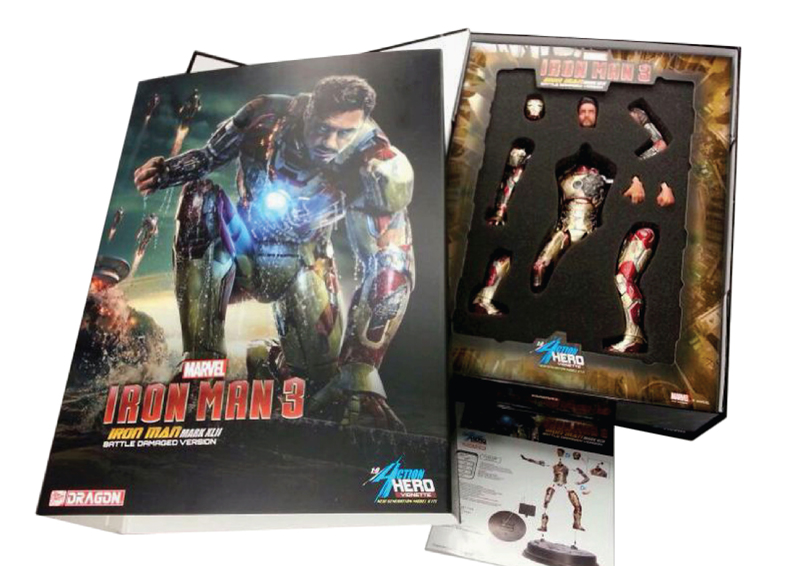 1:9 Сборная модель Iron Man 3 - Mark XLII, Battle Damaged Version - 38118