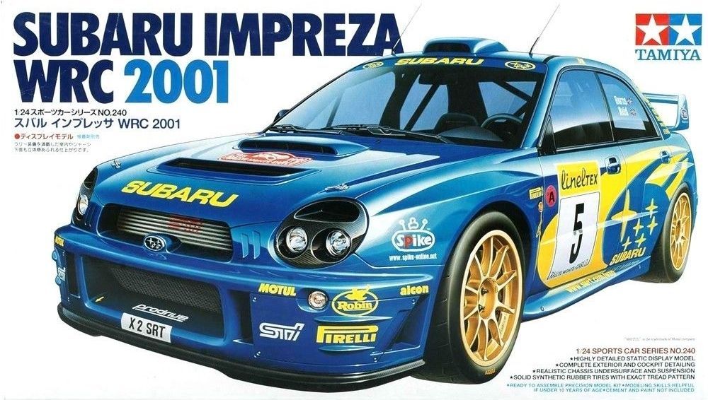 1:24 Сборная модель SUBARU Impreza WRC 2001 - 24240