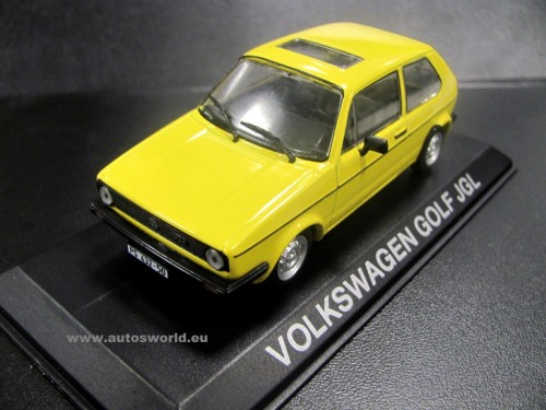 1:43 VOLKSWAGEN Golf I JGL, Masini de Legenda 51, желтый - mas051