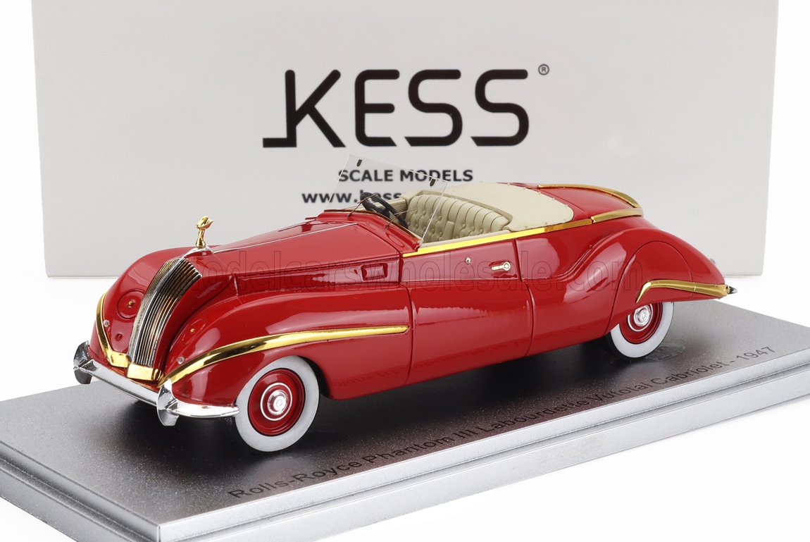 1:43 ROLLS ROYCE Phantom Iii Labourdette Vutotal Cabriolet Open (1947), Red Gold - KE43049041