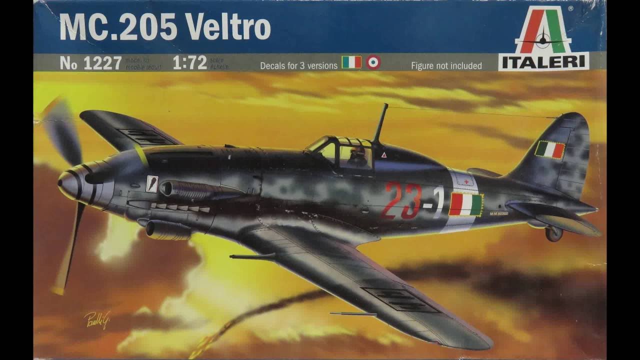 1:72 Сборная модель Самолет MACCHI Mc205 Veltro Airplane Military (1942) - 1227