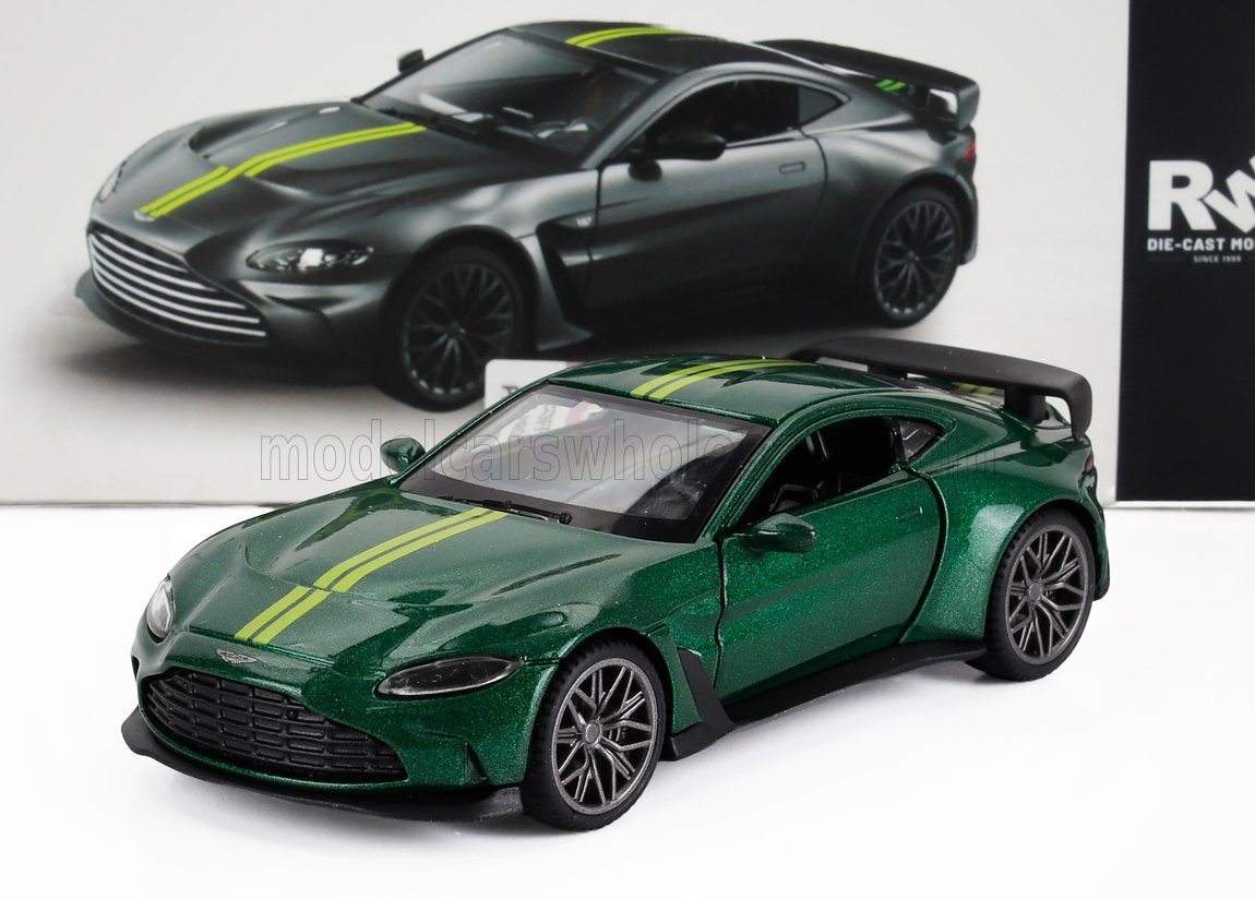 1:43 ASTON MARTIN V12 Vantage (2023), Green Met Yellow - 0806G