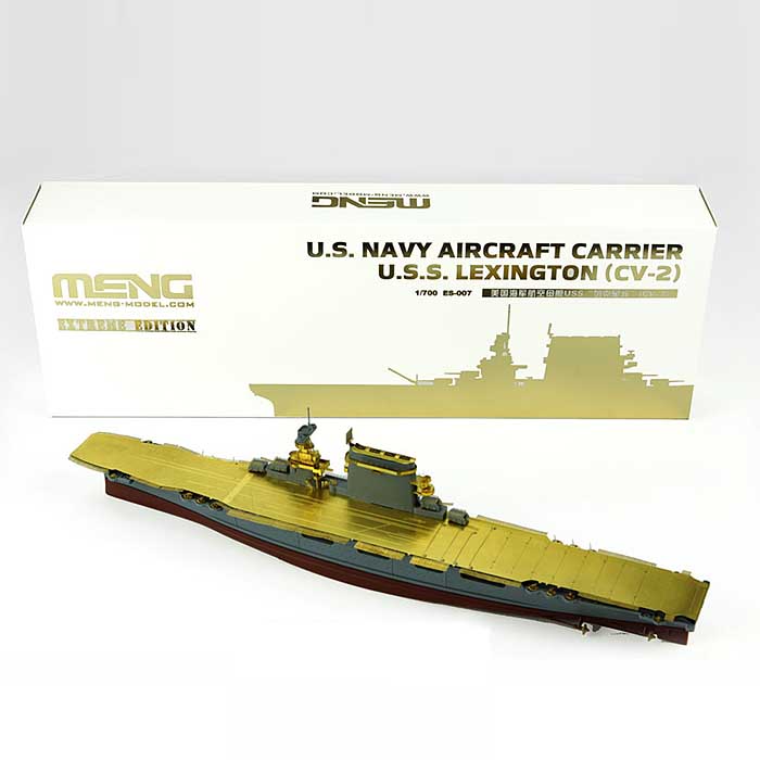 1:700 Сборная модель Корабль U.S. Navy Aircraft Carrier U.S.S. Lexington (Cv-2) Ext - ES-007