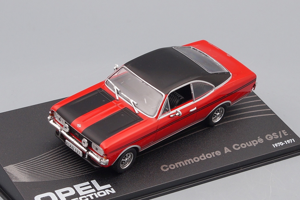 1:43 OPEL Commodore A Coupe GS/E (1970-1971), red / black - OP01