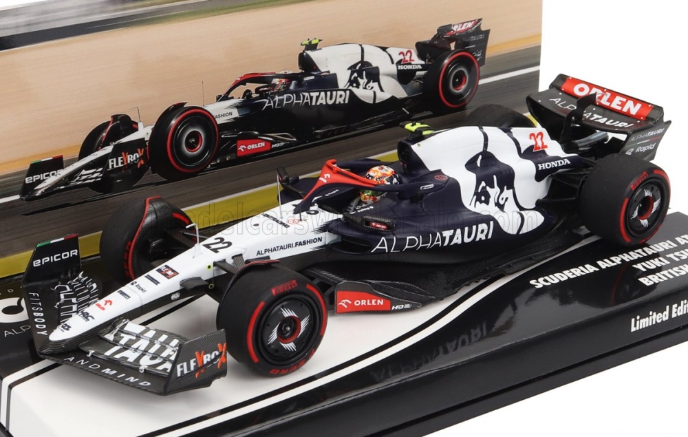 1:43 ALPHA TAURI F1  At04 Team Alpha Tauri №22 Silverstone British Gp (2023) Yuki Tsunoda, Blue White - 447230122