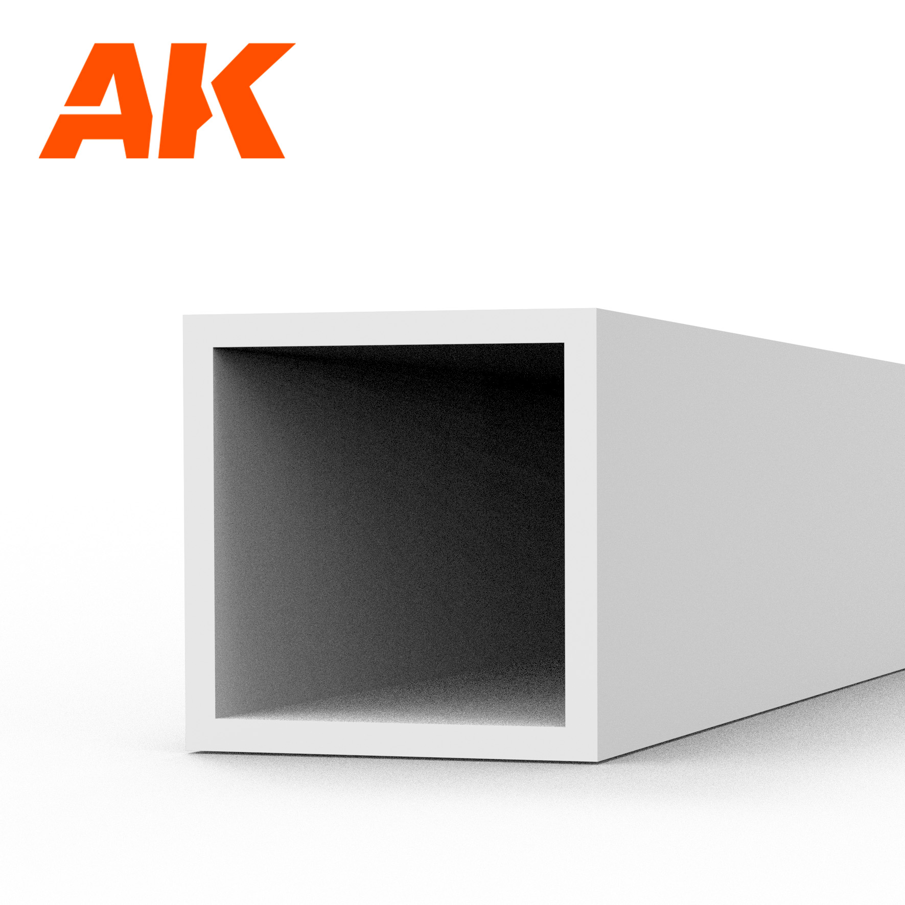 Square hollow tube 4.00x350mm(0,7mm)-STYRENE STRIP - AK6548