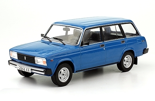 1:24 Волжский автомобиль 2104, Легендарные Советские Автомобили 40, синий - LSA040