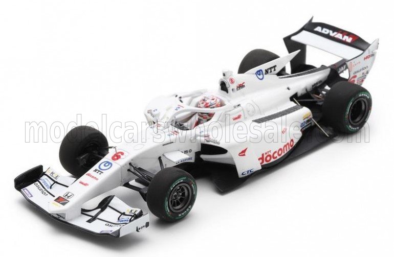 1:43 DALLARA Sf23 Hr-417-e M-tec Team Dandelion Racing №6 Super Formula Season (2024) Kukunoshin Ohta, White - SFJ026