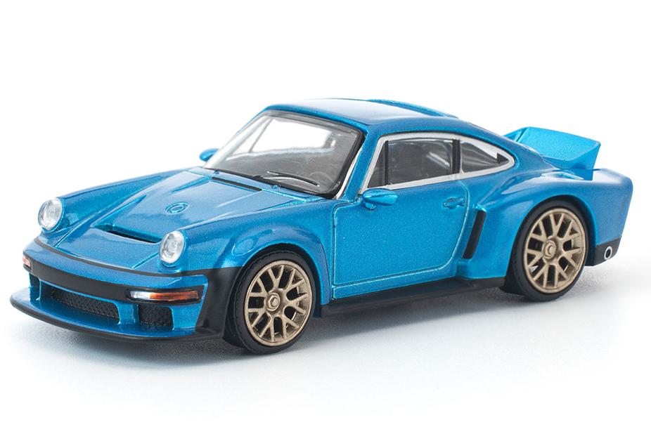 1:64 PORSCHE Singer DLS Turbo, blue - PR640449