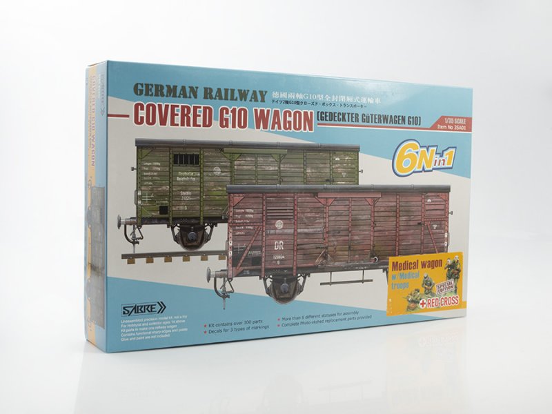 1:35 Сборная модель German COVERED G10 WAGON - Red Cross Special Edition - 35A01-RCSP