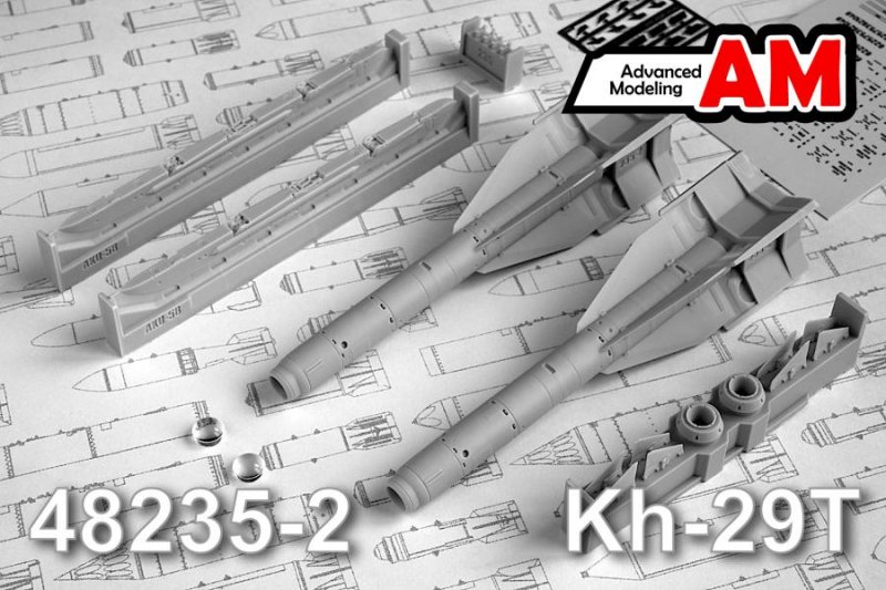 1:48 Авиационная управляемая ракета Х-29Т с пусковой АКУ-58 - AMC48235-2
