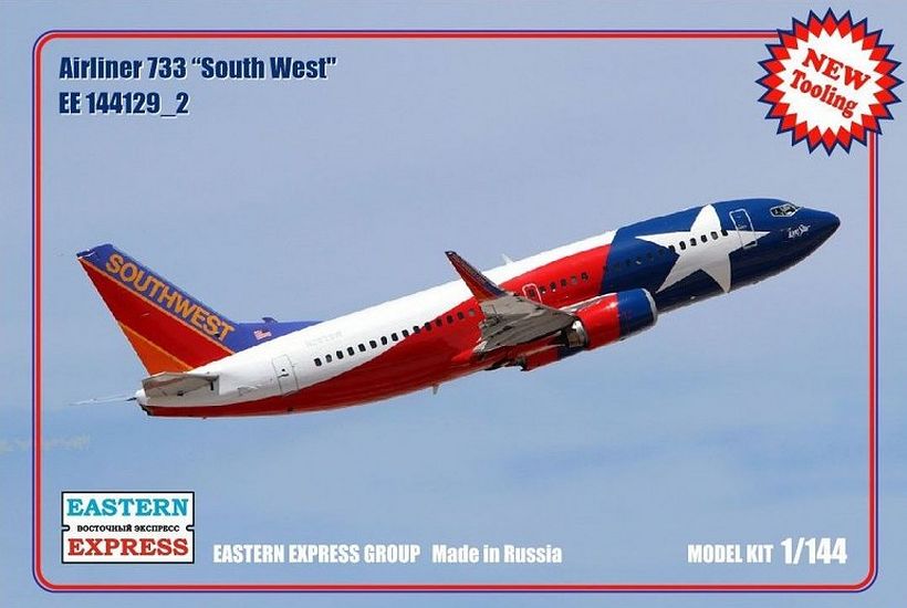 1:144 Сборная модель Авиалайнер Boeing 737-300 (SouthWest) - 144129-2