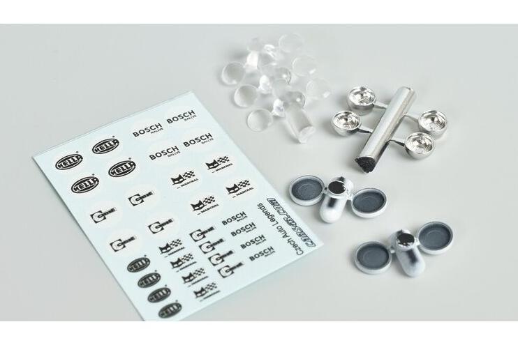 1:43 Комплект дополнительных фонарей, белое стекло - CAL-L-43-04