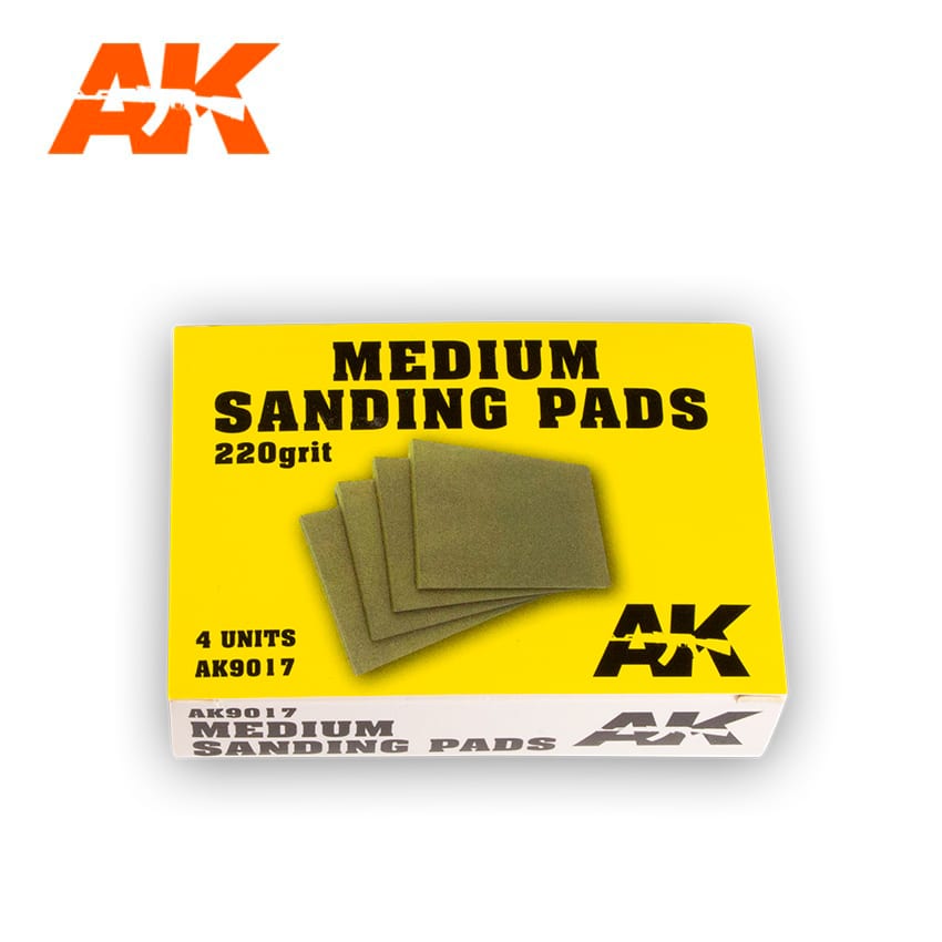 Medium Sanding Pads 220 grit.4units - AK-9017