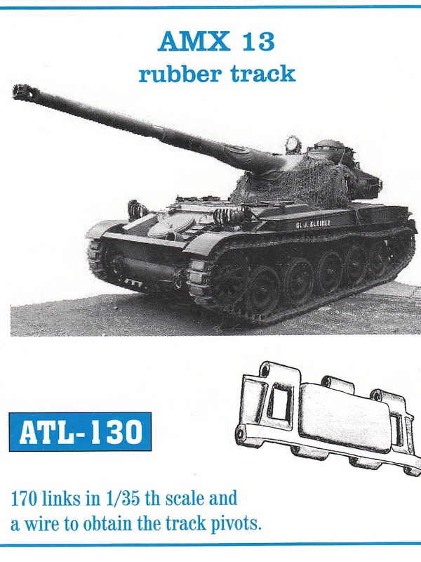 1:35 Траки сборные (железные) AMX 13 rubber track - Atl-35-130