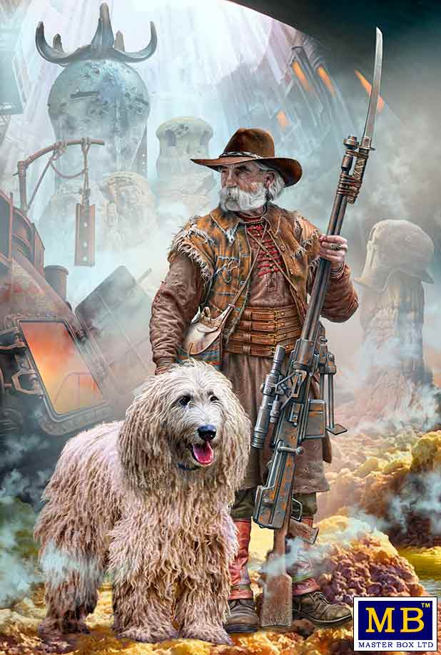 1:35 Сборная модель Фигуры, «Постапокалиптика. Битва в пустыне. Клан Черепа - Дальний Рейд. Набор №4. Новая религия. Пастор» - MB35216